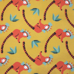 Coated  Cotton TOUPET Mustard / Bright Multicolored